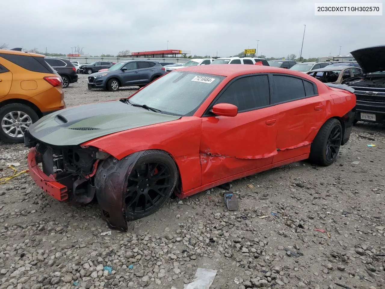 2016 Dodge Charger R/T VIN: 2C3CDXCT1GH302570 Lot: 71210484