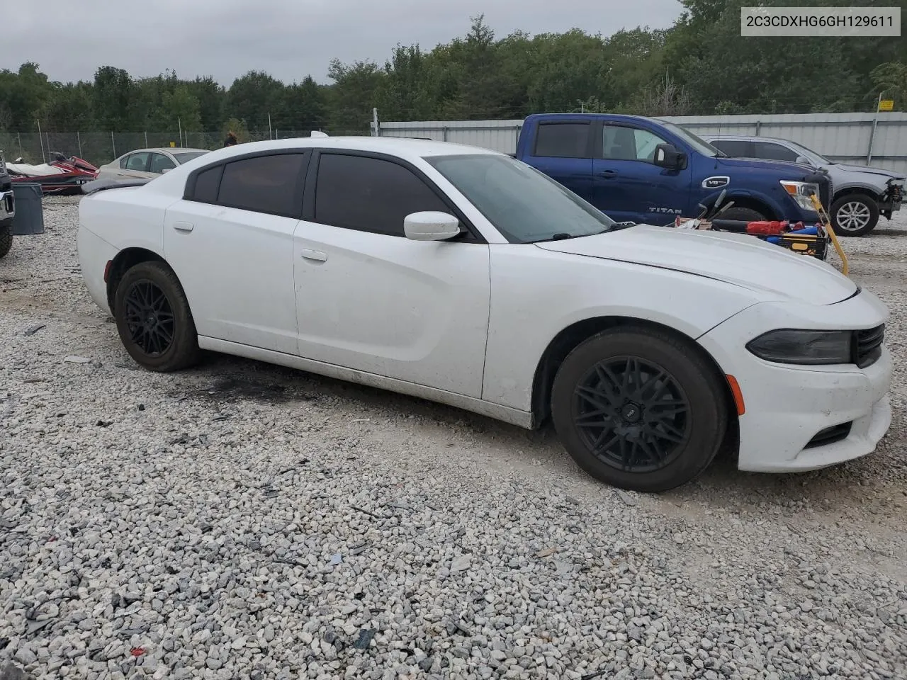 2016 Dodge Charger Sxt VIN: 2C3CDXHG6GH129611 Lot: 71791904