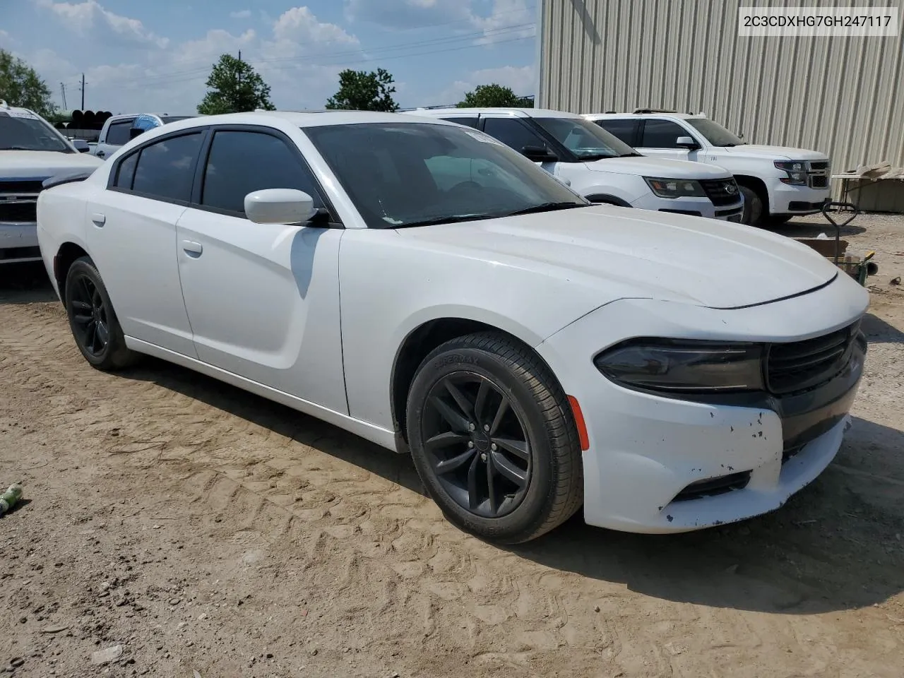 2016 Dodge Charger Sxt VIN: 2C3CDXHG7GH247117 Lot: 71841084