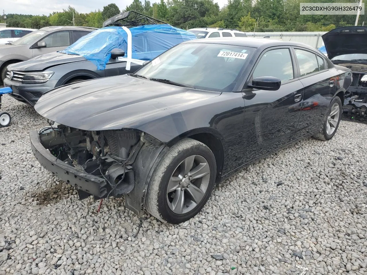 2016 Dodge Charger Sxt VIN: 2C3CDXHG9GH326479 Lot: 72017414