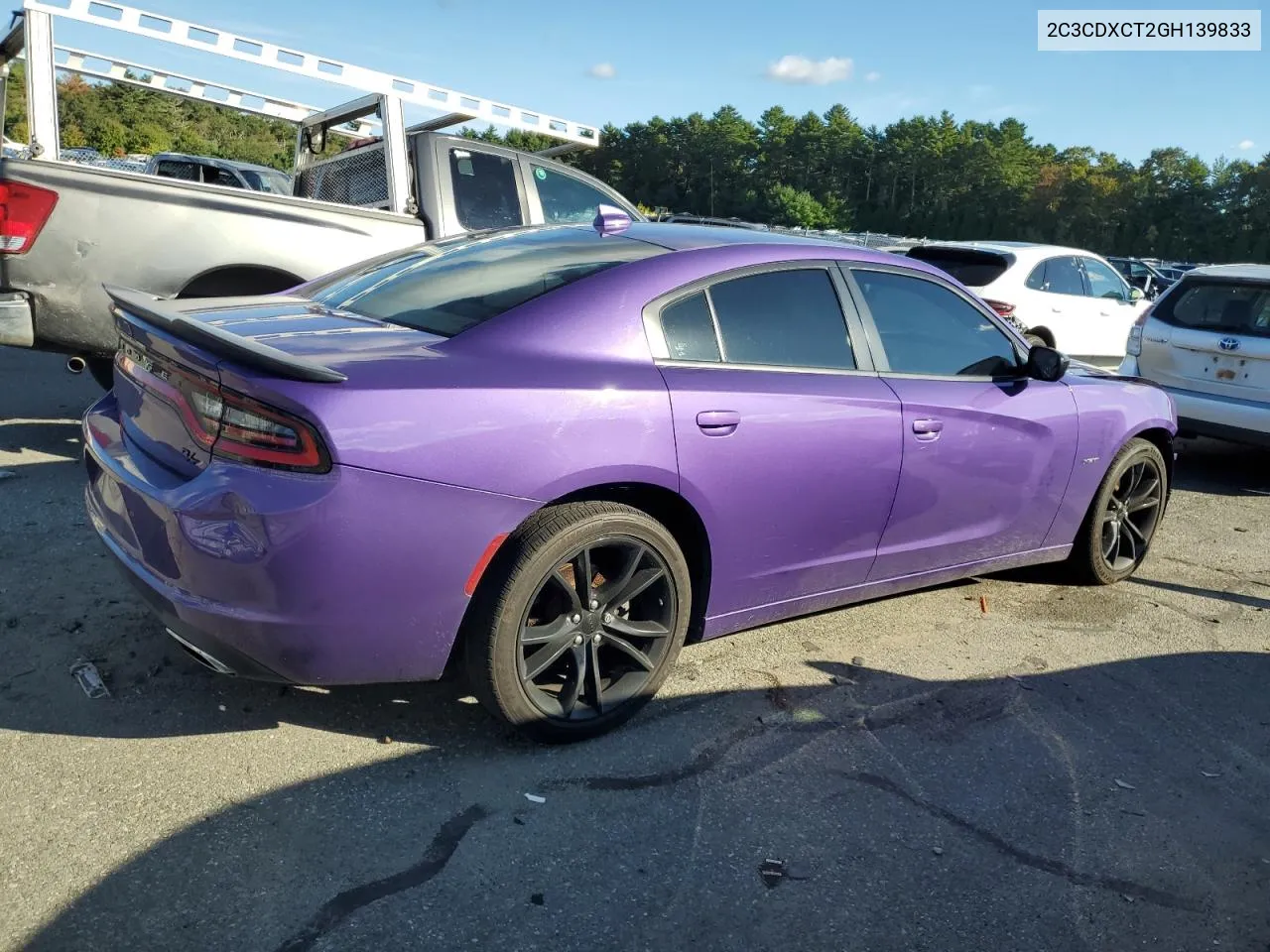 2016 Dodge Charger R/T VIN: 2C3CDXCT2GH139833 Lot: 72191564