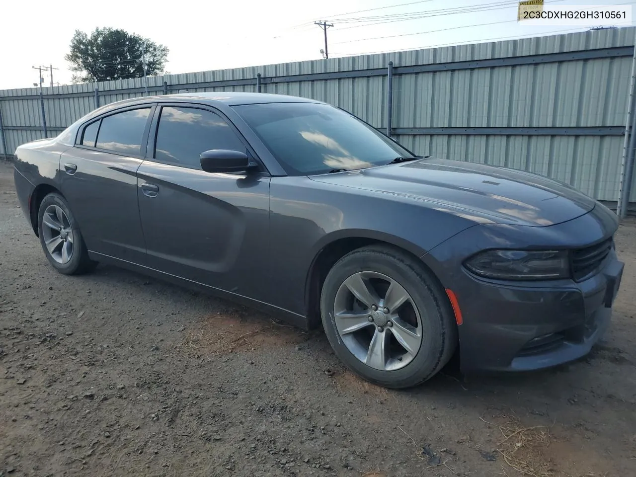 2016 Dodge Charger Sxt VIN: 2C3CDXHG2GH310561 Lot: 72431284