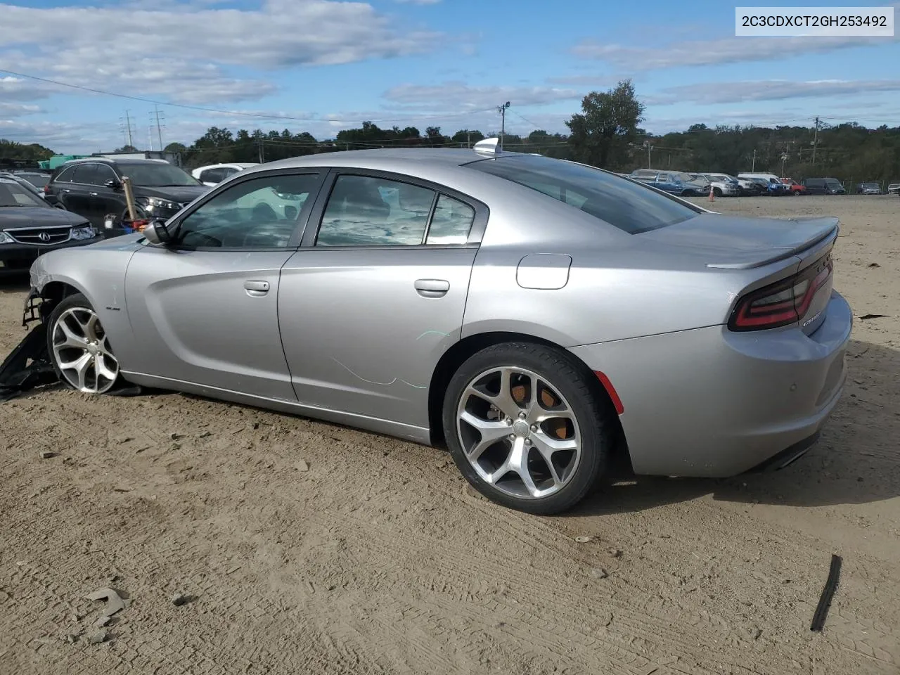 2016 Dodge Charger R/T VIN: 2C3CDXCT2GH253492 Lot: 72575374