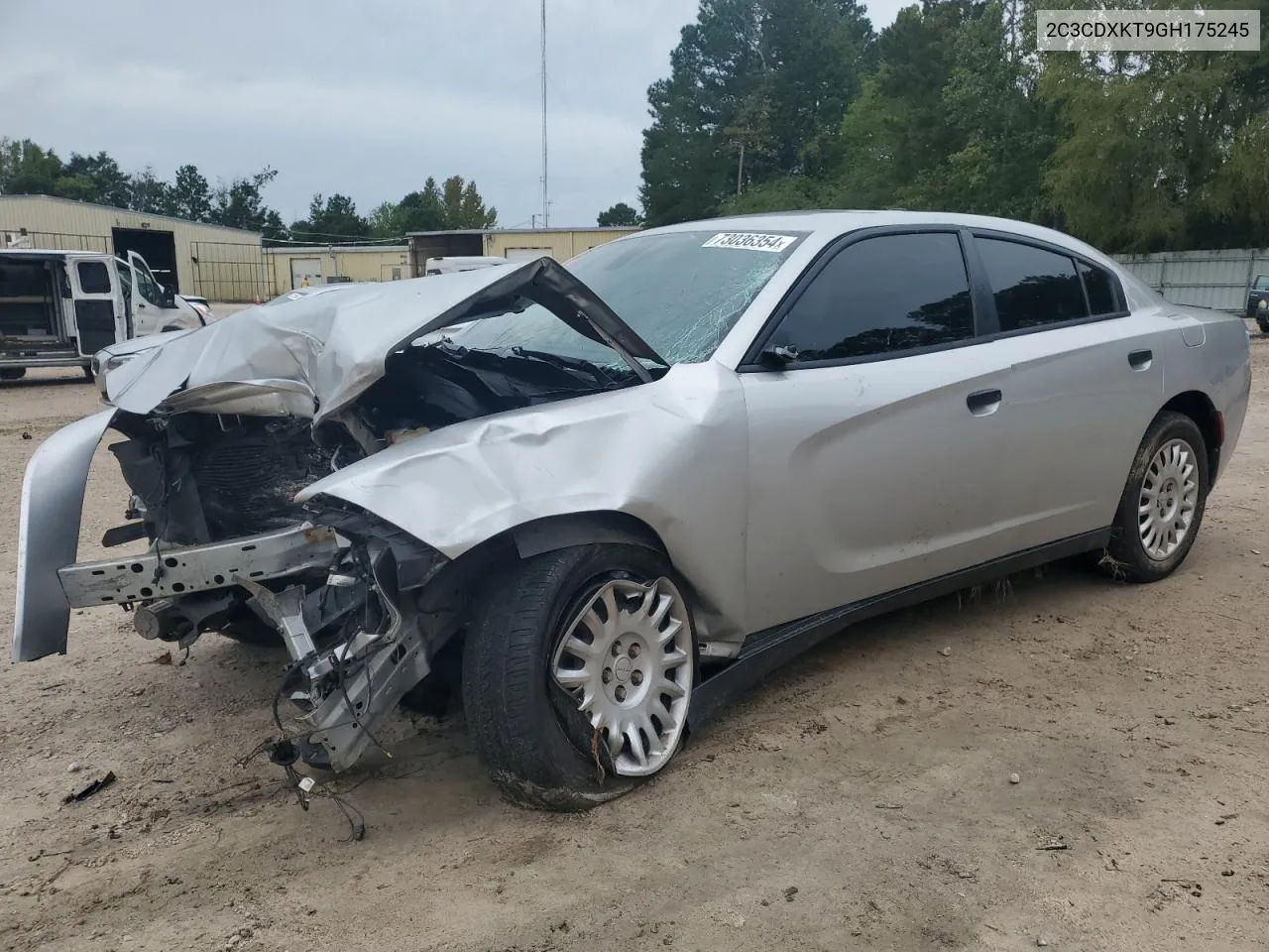 2016 Dodge Charger Police VIN: 2C3CDXKT9GH175245 Lot: 73036354