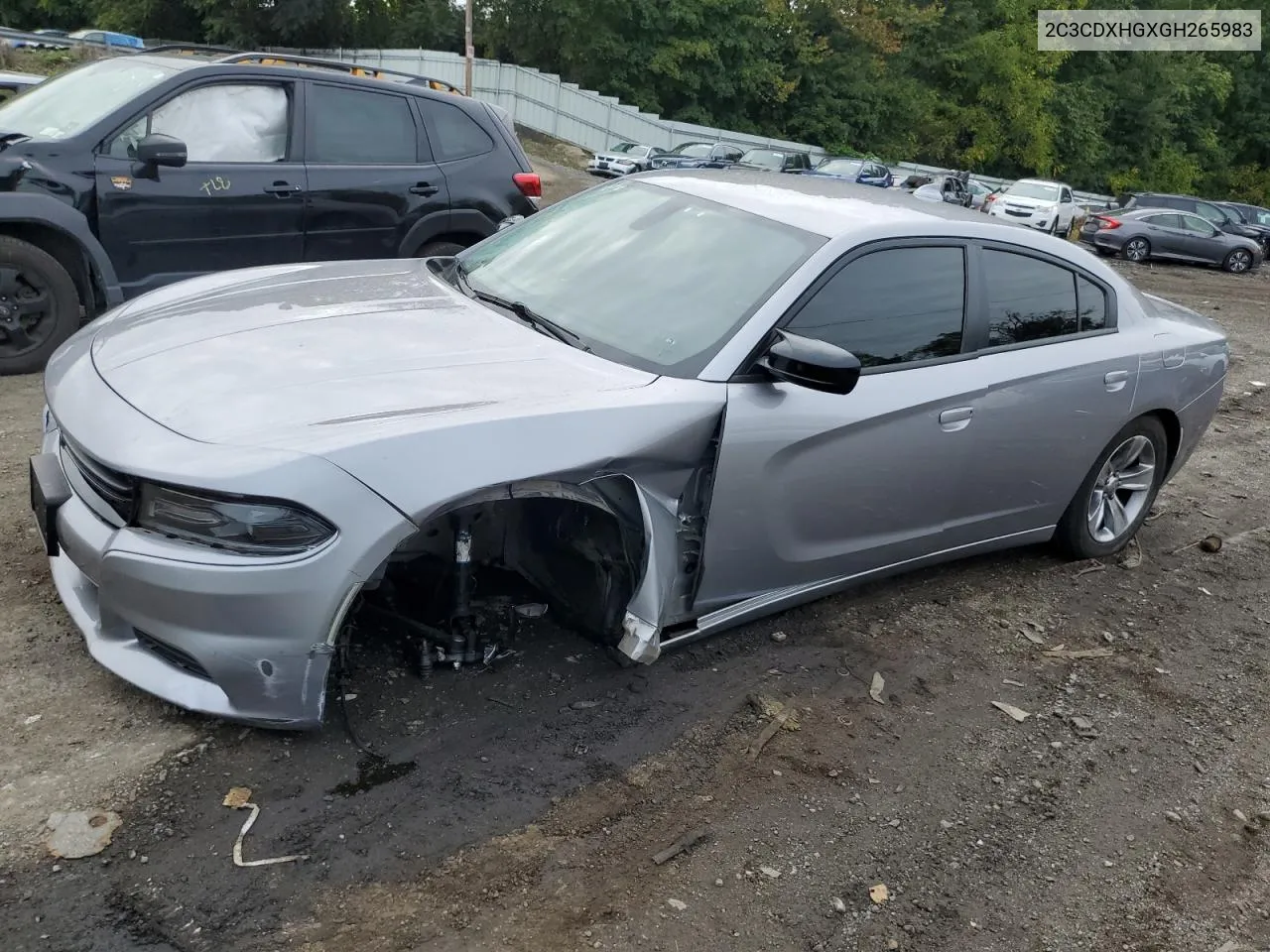 2016 Dodge Charger Sxt VIN: 2C3CDXHGXGH265983 Lot: 73173884