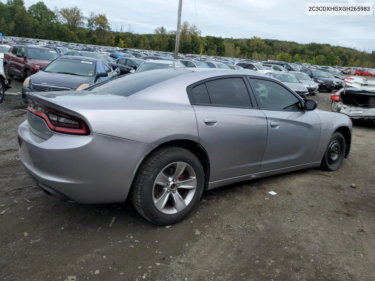 2016 Dodge Charger Sxt VIN: 2C3CDXHGXGH265983 Lot: 73173884