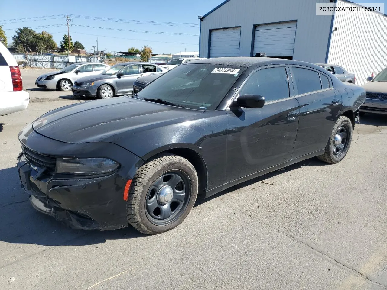 2016 Dodge Charger Police VIN: 2C3CDXAT0GH155841 Lot: 74072984