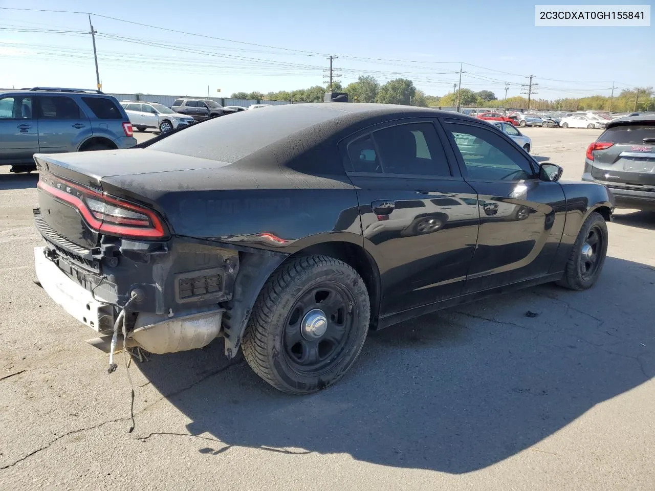 2016 Dodge Charger Police VIN: 2C3CDXAT0GH155841 Lot: 74072984