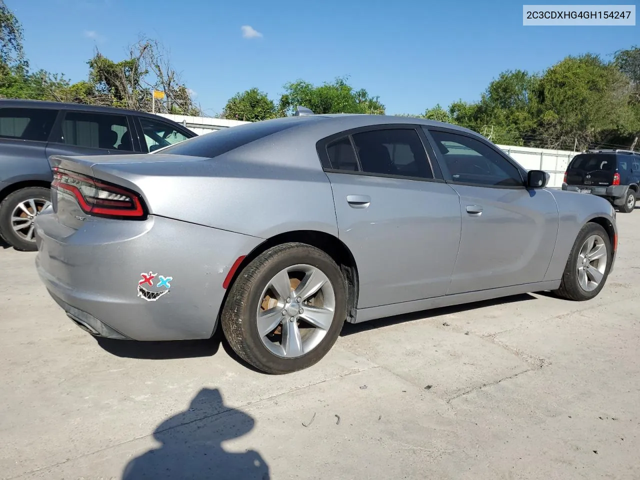 2016 Dodge Charger Sxt VIN: 2C3CDXHG4GH154247 Lot: 74093114