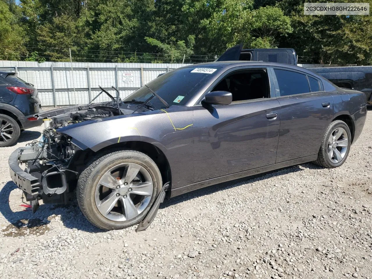 2016 Dodge Charger Sxt VIN: 2C3CDXHG8GH222646 Lot: 74694514