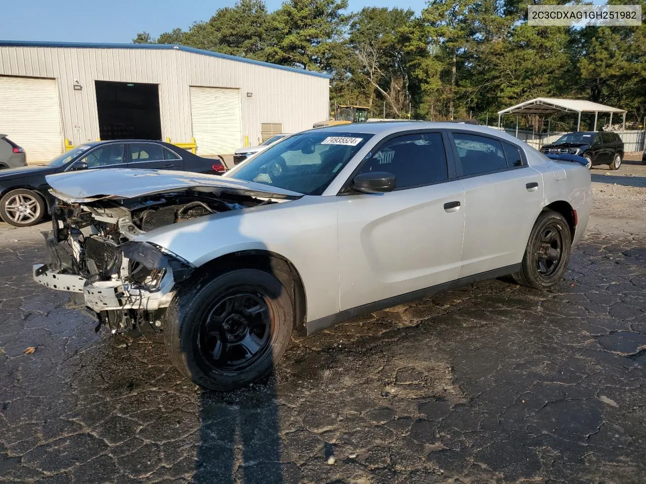 2016 Dodge Charger Police VIN: 2C3CDXAG1GH251982 Lot: 74935524