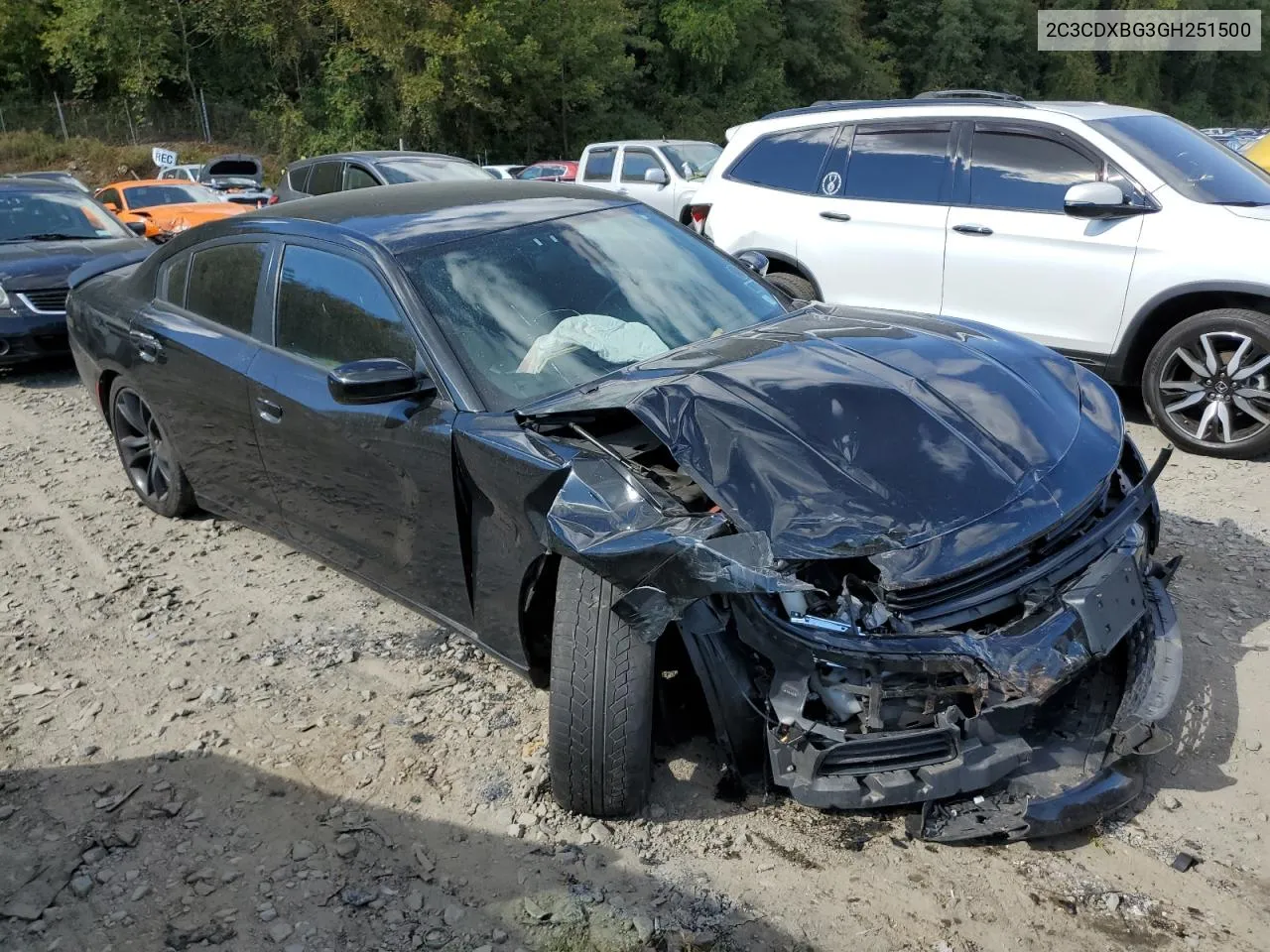 2016 Dodge Charger Se VIN: 2C3CDXBG3GH251500 Lot: 75302754