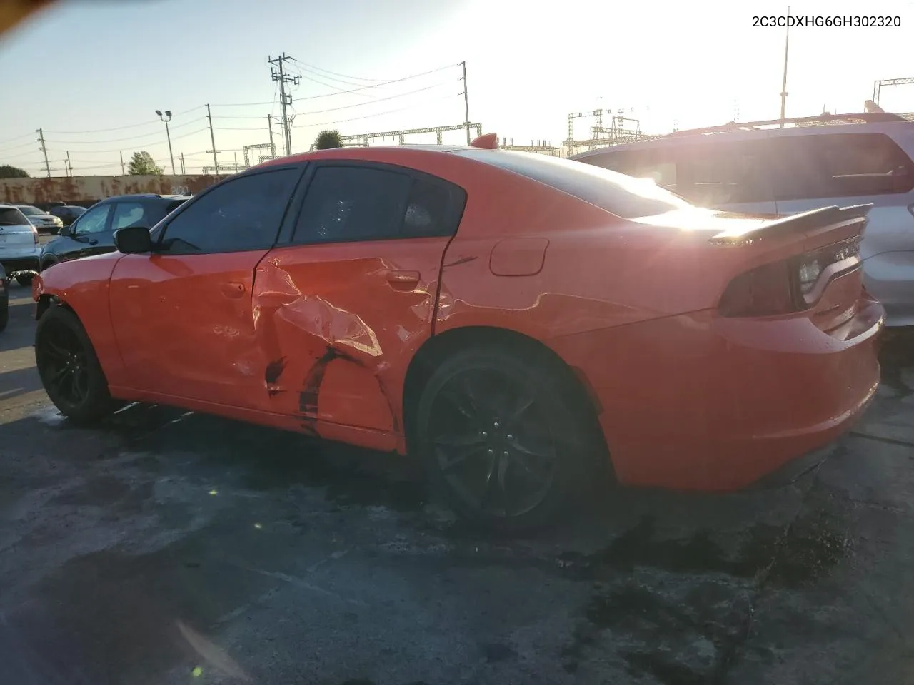 2016 Dodge Charger Sxt VIN: 2C3CDXHG6GH302320 Lot: 75676634