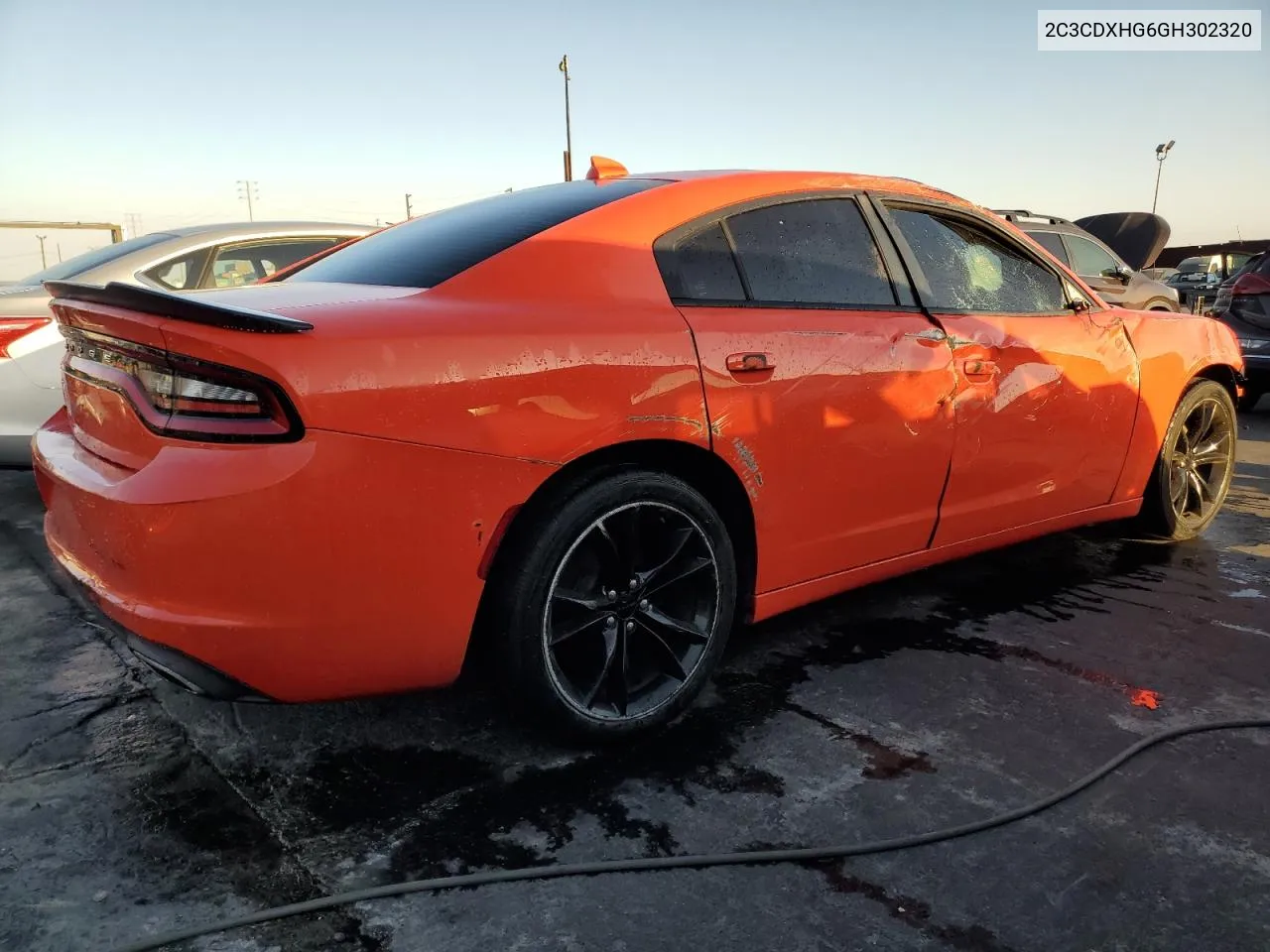 2C3CDXHG6GH302320 2016 Dodge Charger Sxt