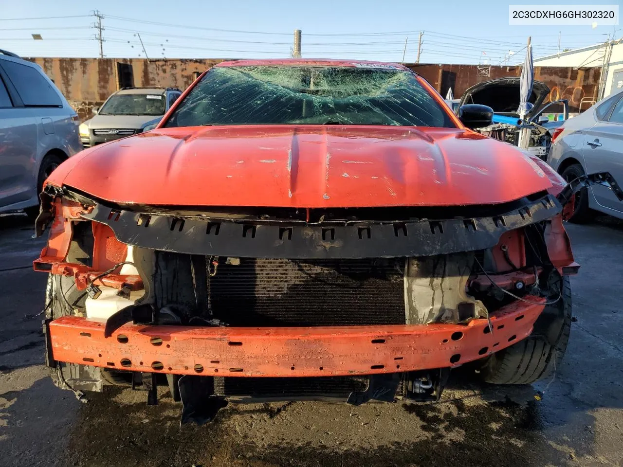 2016 Dodge Charger Sxt VIN: 2C3CDXHG6GH302320 Lot: 75676634