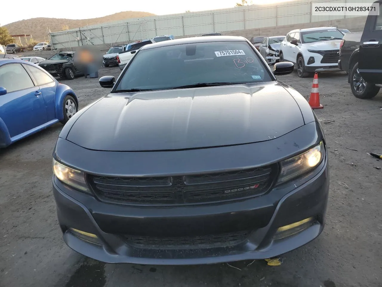 2016 Dodge Charger R/T VIN: 2C3CDXCT1GH283471 Lot: 75701504