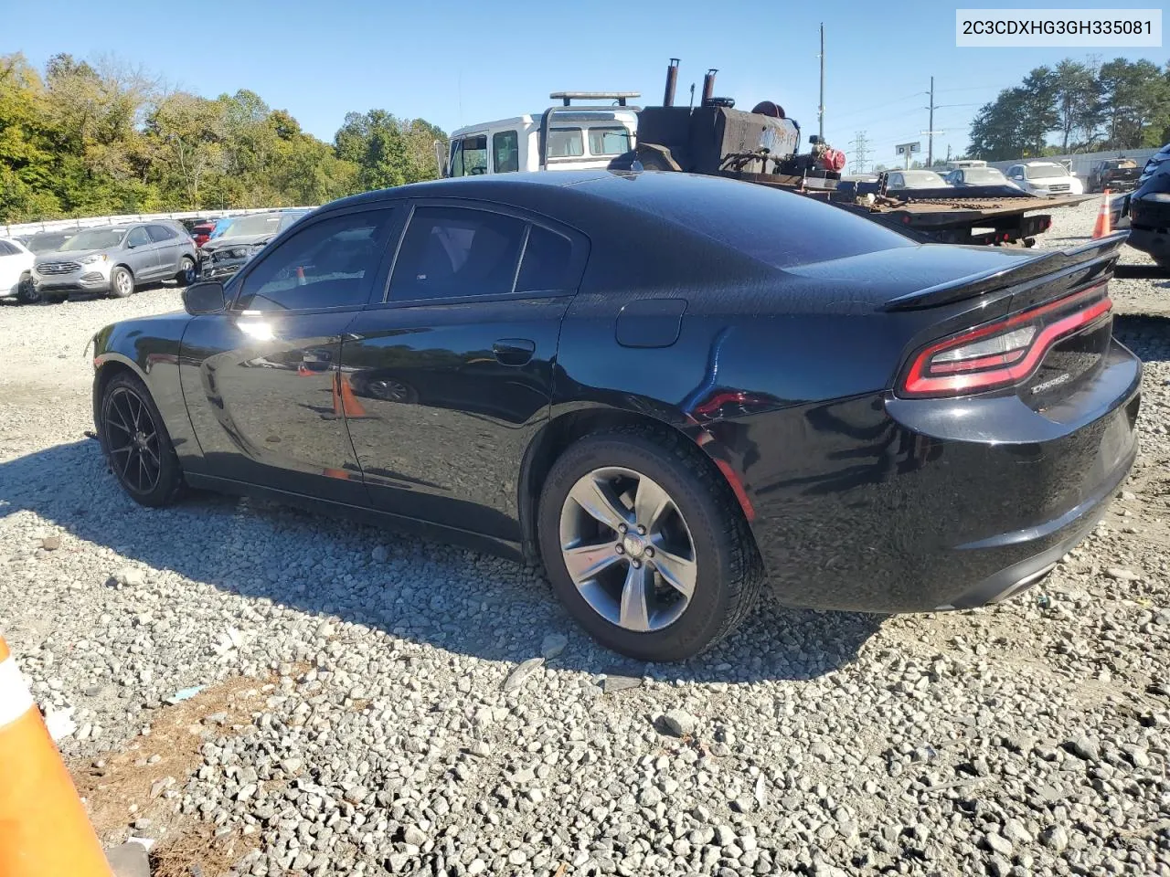 2016 Dodge Charger Sxt VIN: 2C3CDXHG3GH335081 Lot: 76016364