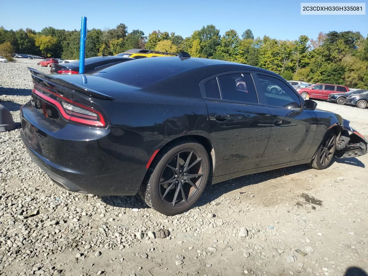 2016 Dodge Charger Sxt VIN: 2C3CDXHG3GH335081 Lot: 76016364