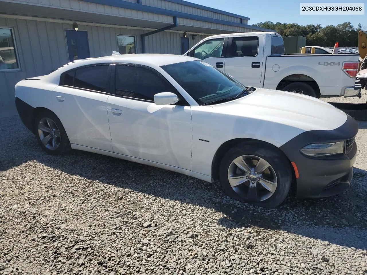 2016 Dodge Charger Sxt VIN: 2C3CDXHG3GH204068 Lot: 76021234