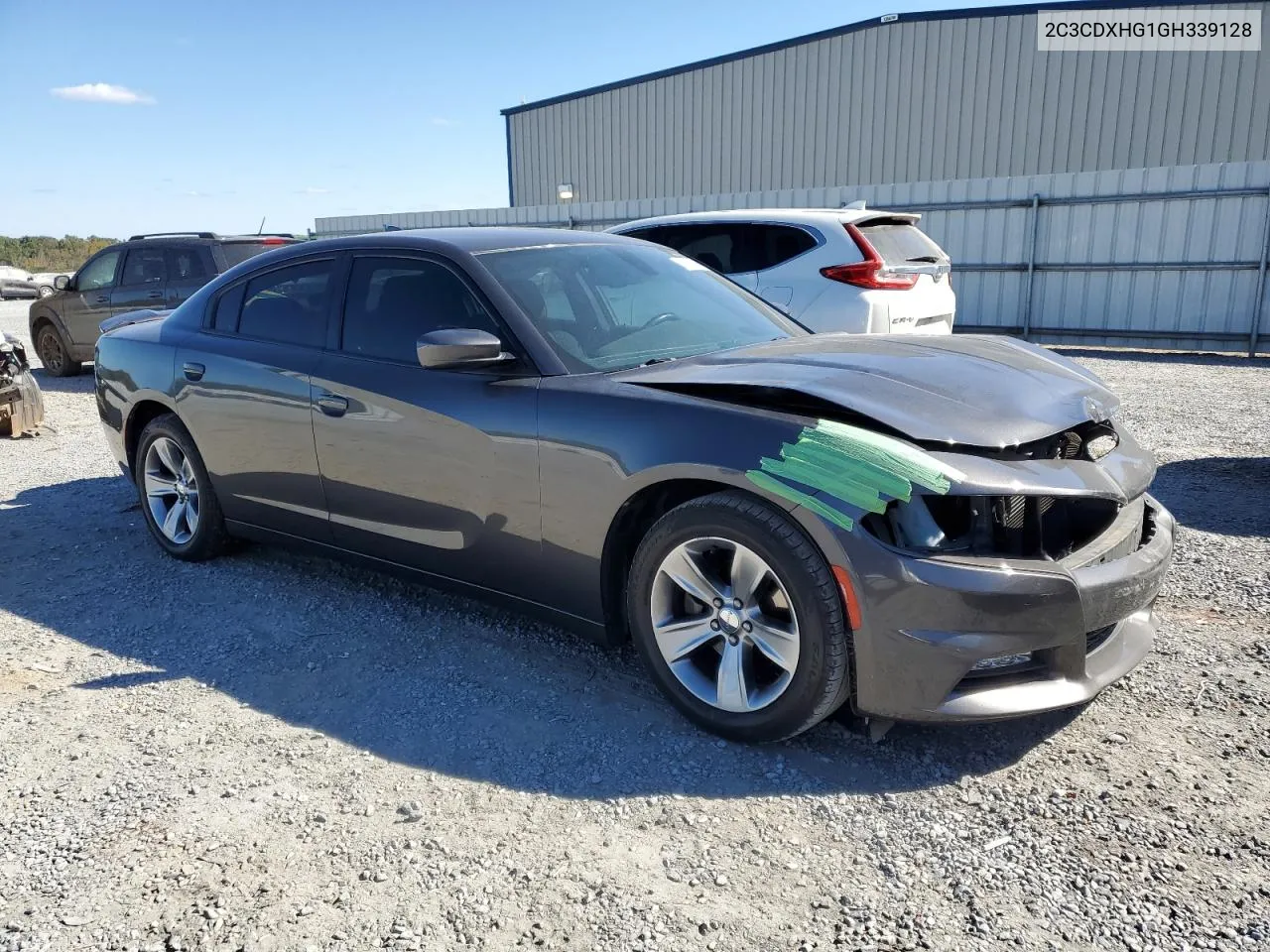 2016 Dodge Charger Sxt VIN: 2C3CDXHG1GH339128 Lot: 76592964