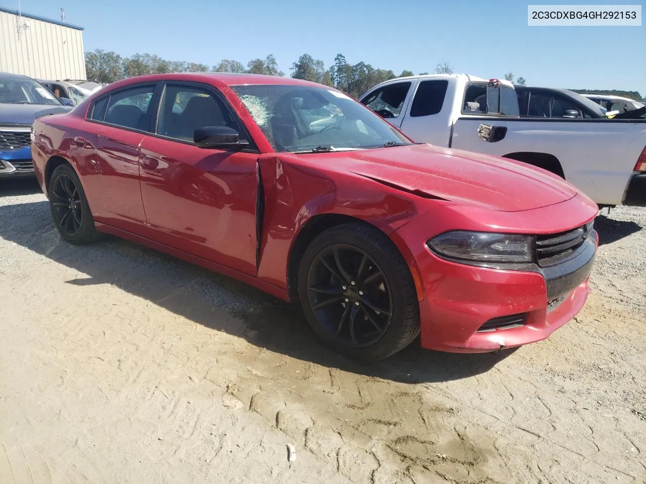 2016 Dodge Charger Se VIN: 2C3CDXBG4GH292153 Lot: 76827484