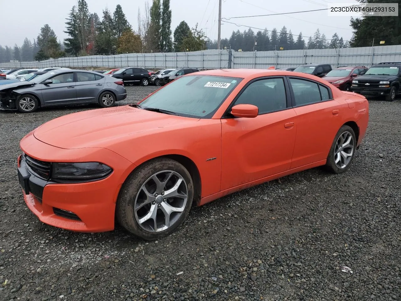 2016 Dodge Charger R/T VIN: 2C3CDXCT4GH293153 Lot: 77217734