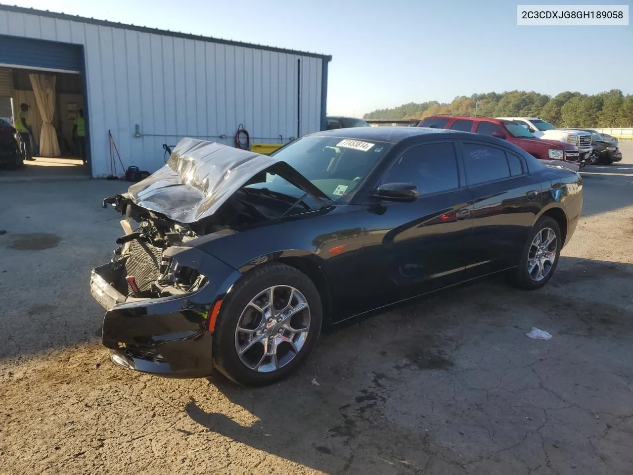 2016 Dodge Charger Sxt VIN: 2C3CDXJG8GH189058 Lot: 77453814