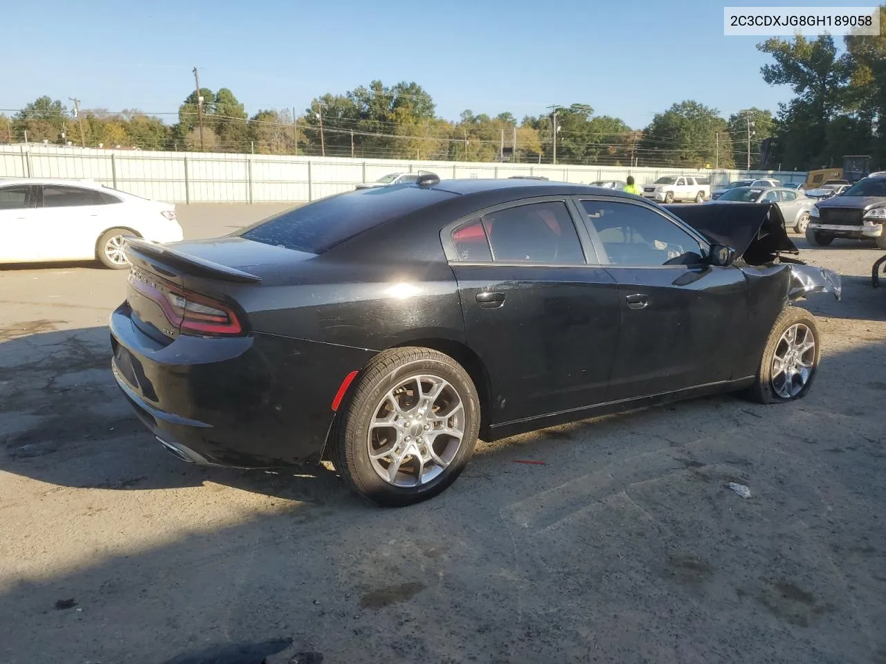 2016 Dodge Charger Sxt VIN: 2C3CDXJG8GH189058 Lot: 77453814