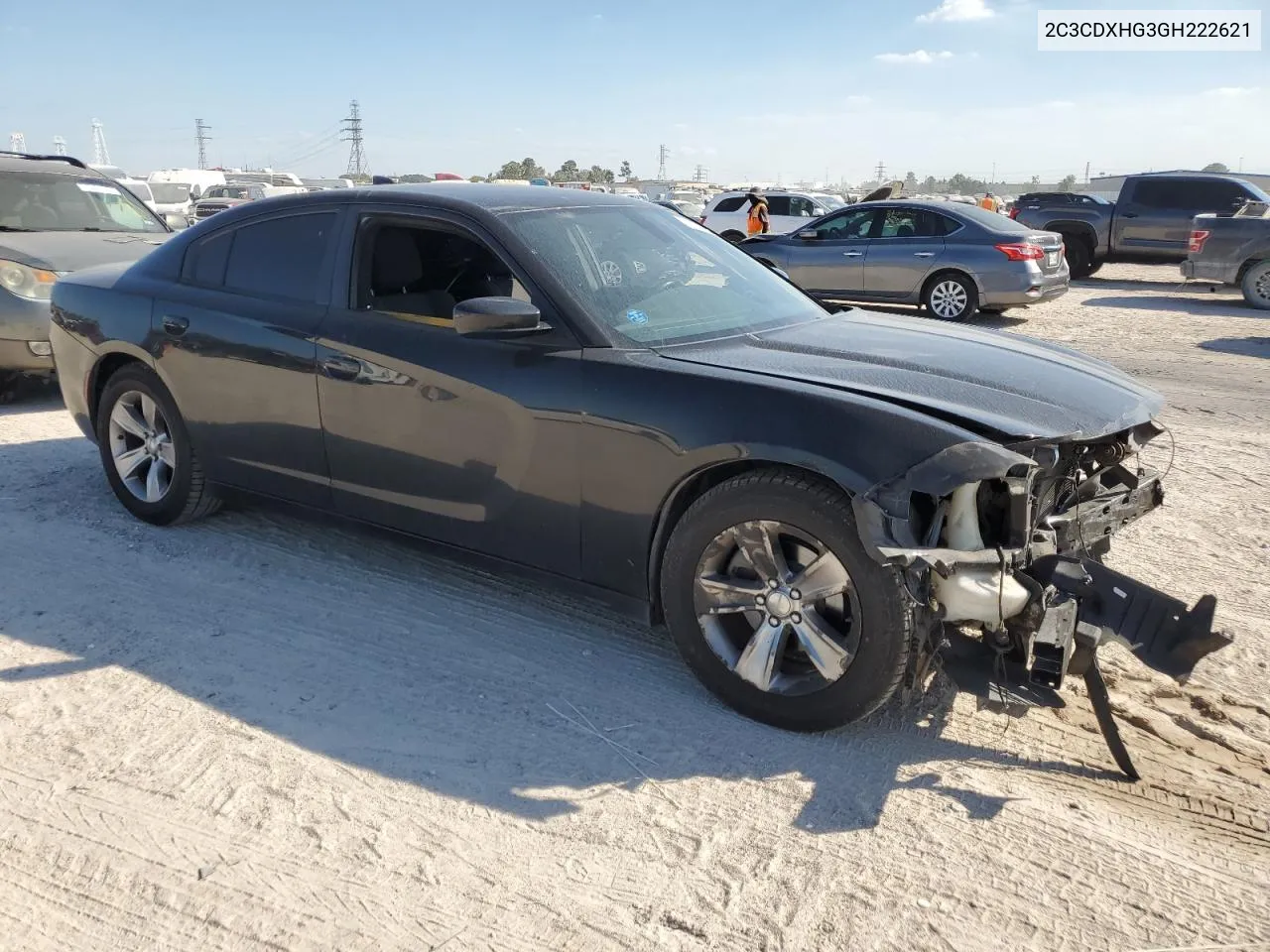 2016 Dodge Charger Sxt VIN: 2C3CDXHG3GH222621 Lot: 77461014