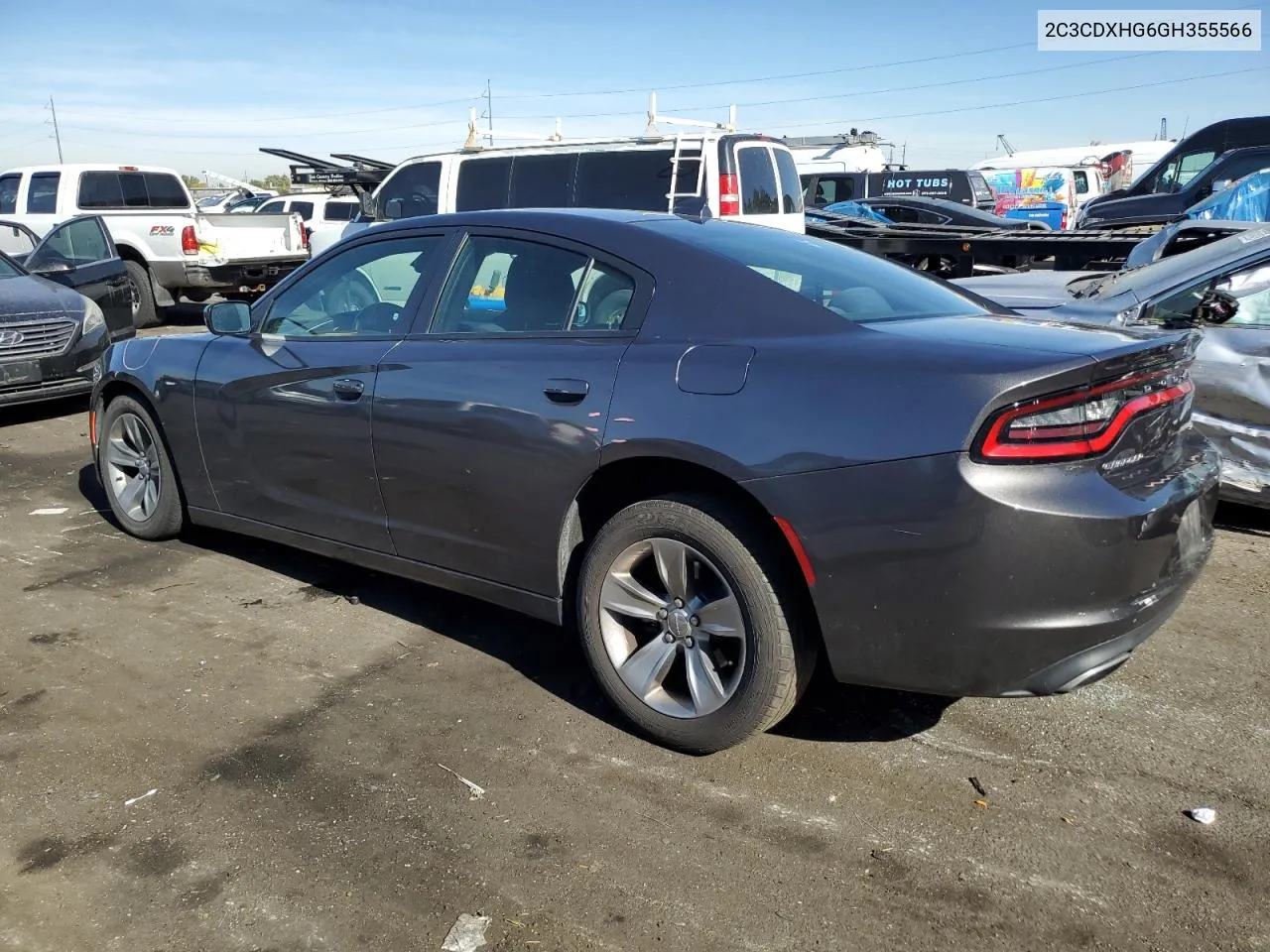 2016 Dodge Charger Sxt VIN: 2C3CDXHG6GH355566 Lot: 77608464