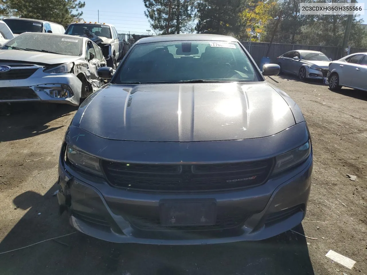 2016 Dodge Charger Sxt VIN: 2C3CDXHG6GH355566 Lot: 77608464