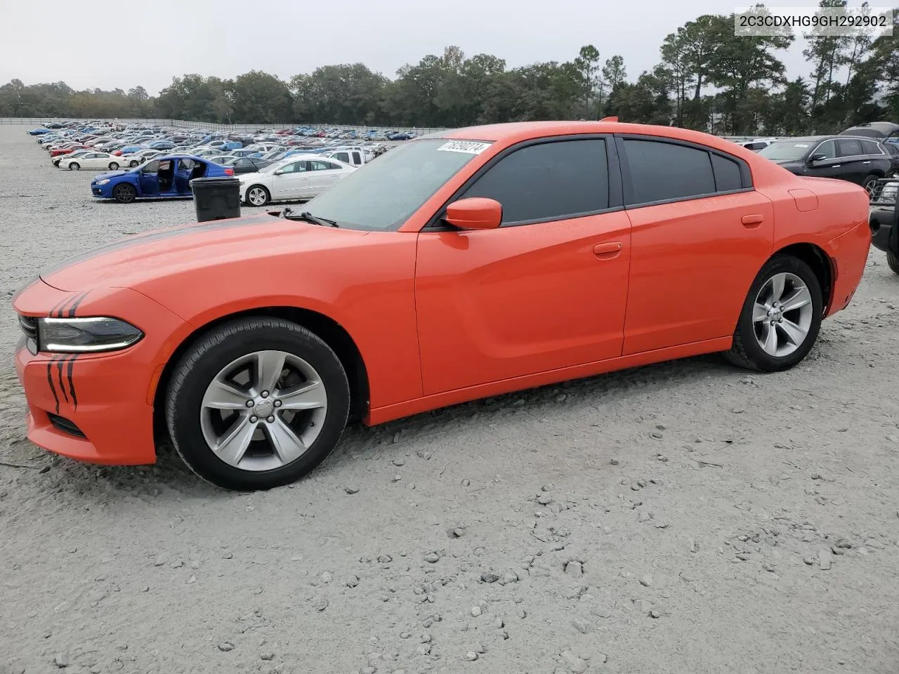 2016 Dodge Charger Sxt VIN: 2C3CDXHG9GH292902 Lot: 78290274