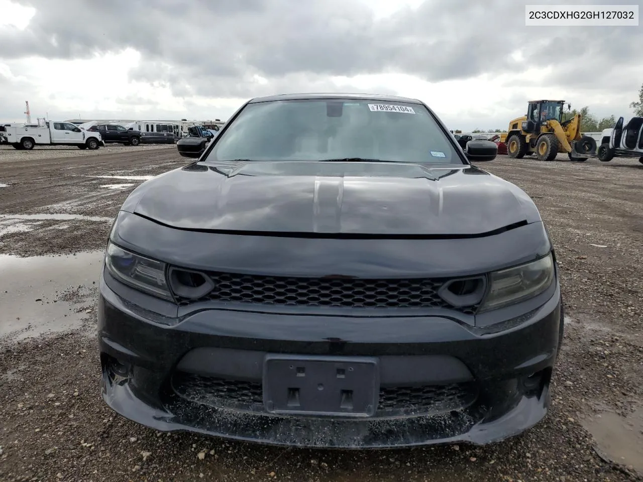 2016 Dodge Charger Sxt VIN: 2C3CDXHG2GH127032 Lot: 78954104