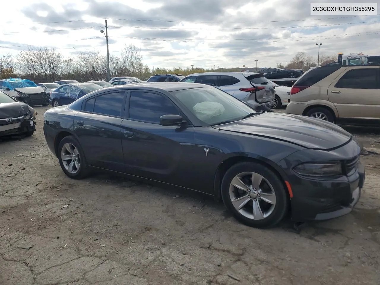 2016 Dodge Charger Sxt VIN: 2C3CDXHG1GH355295 Lot: 79184344