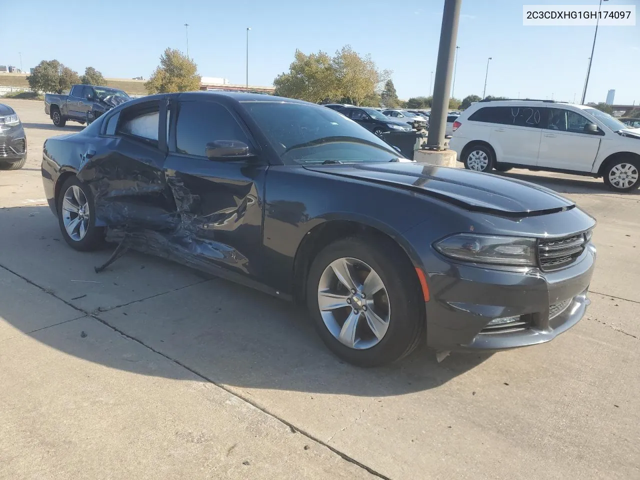 2016 Dodge Charger Sxt VIN: 2C3CDXHG1GH174097 Lot: 79399874