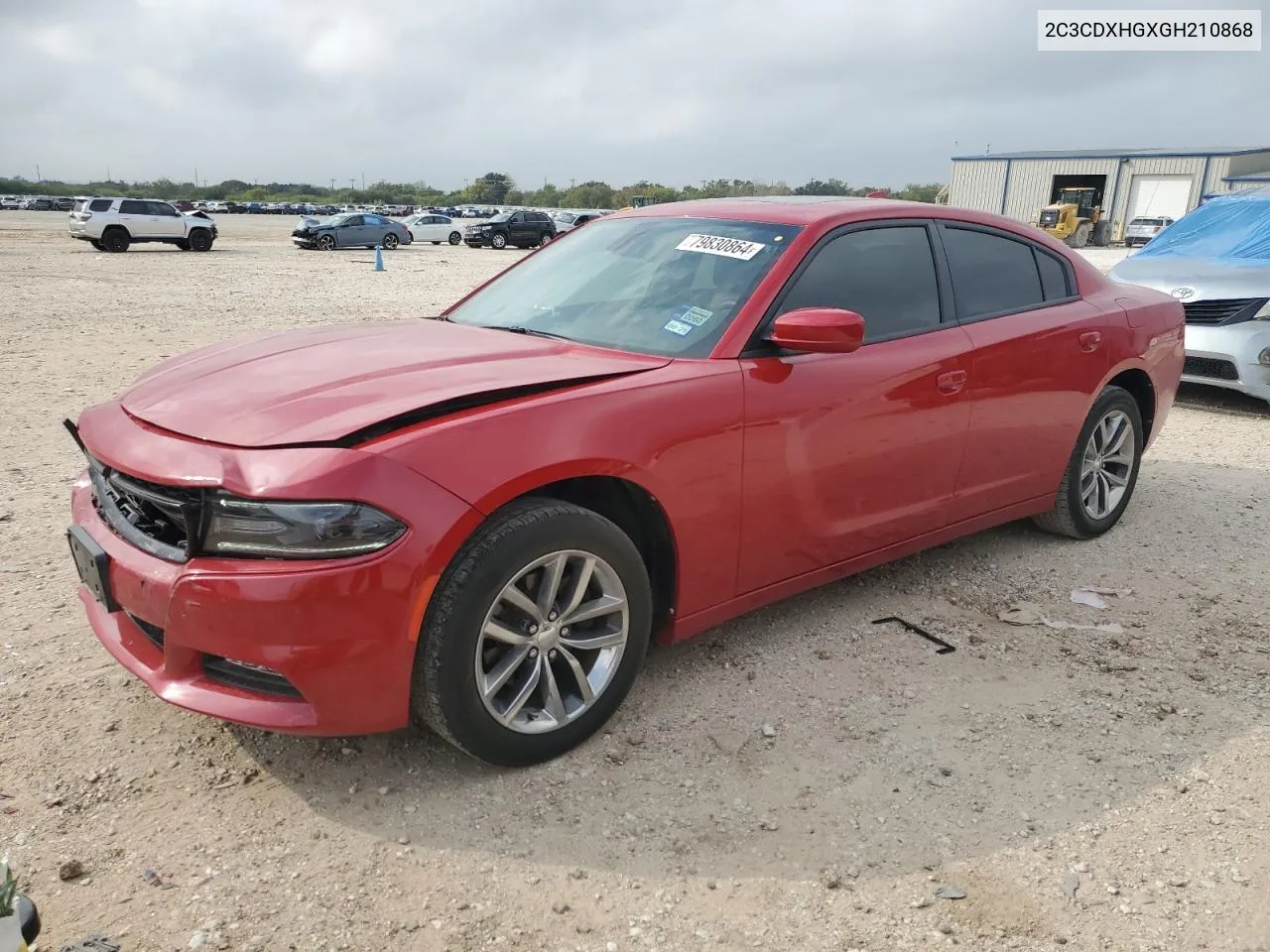 2016 Dodge Charger Sxt VIN: 2C3CDXHGXGH210868 Lot: 79830864