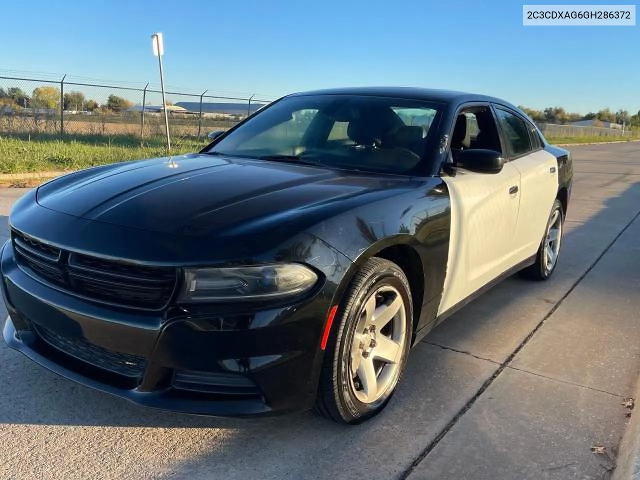 2016 Dodge Charger Police VIN: 2C3CDXAG6GH286372 Lot: 82060434