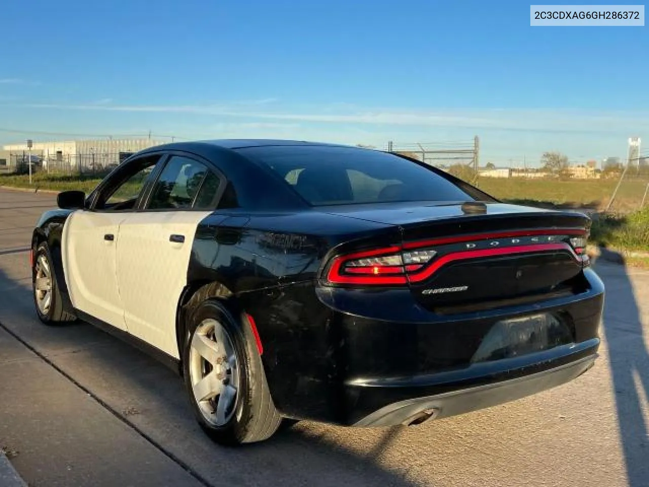 2016 Dodge Charger Police VIN: 2C3CDXAG6GH286372 Lot: 82060434