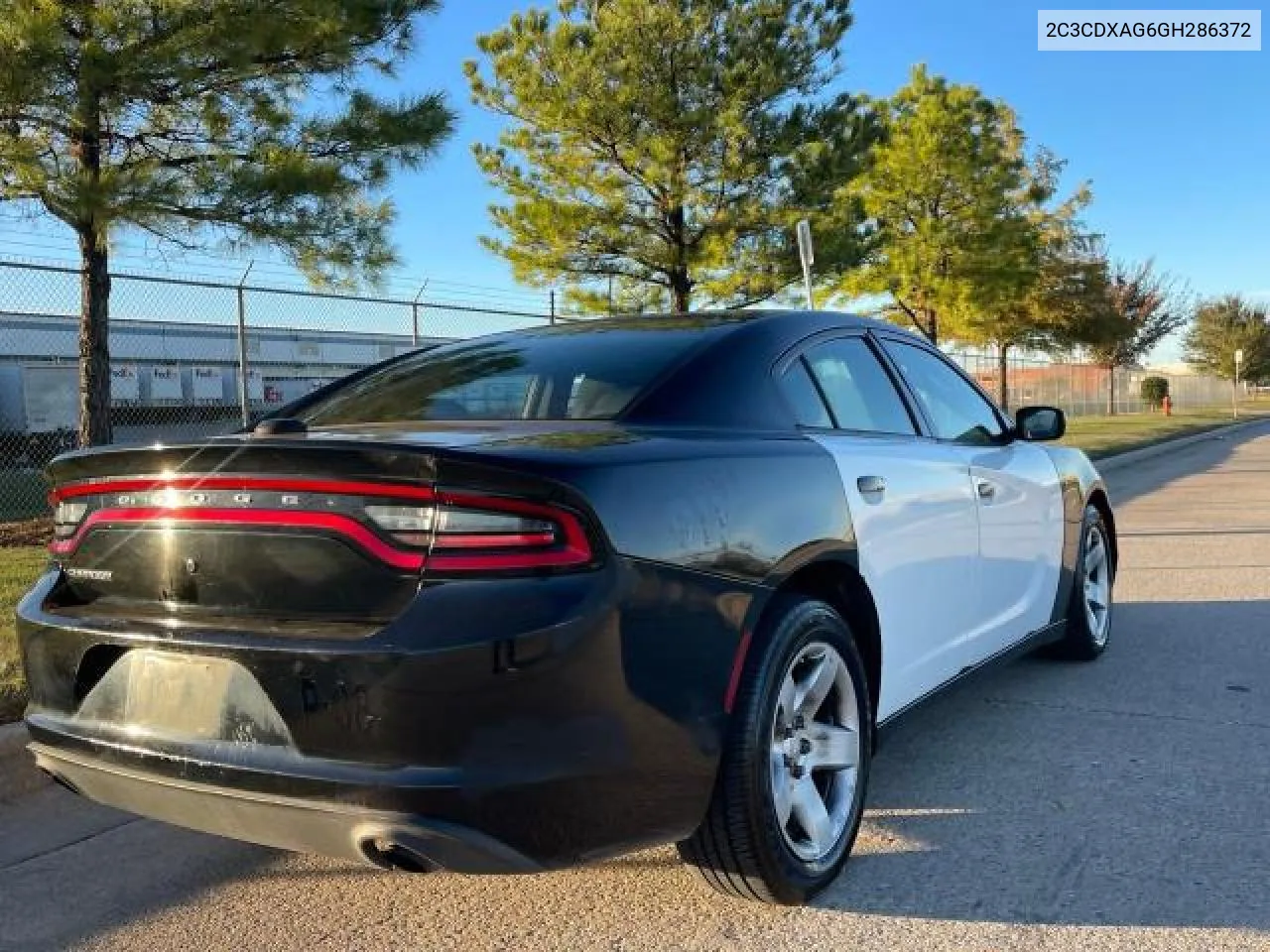 2016 Dodge Charger Police VIN: 2C3CDXAG6GH286372 Lot: 82060434