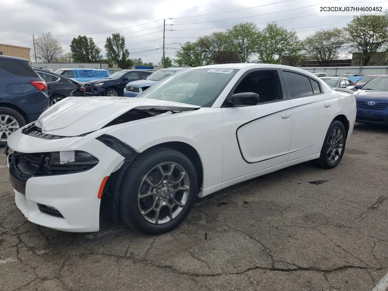 2017 Dodge Charger Sxt VIN: 2C3CDXJG7HH600452 Lot: 51801664