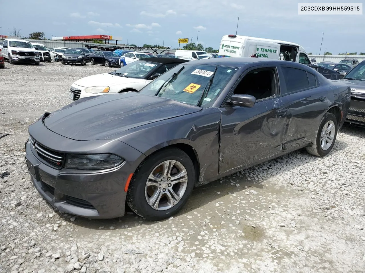 2017 Dodge Charger Se VIN: 2C3CDXBG9HH559515 Lot: 55004074