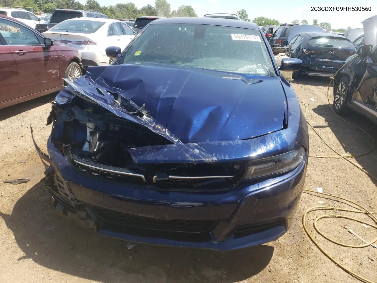 2C3CDXFG9HH530560 2017 Dodge Charger Se