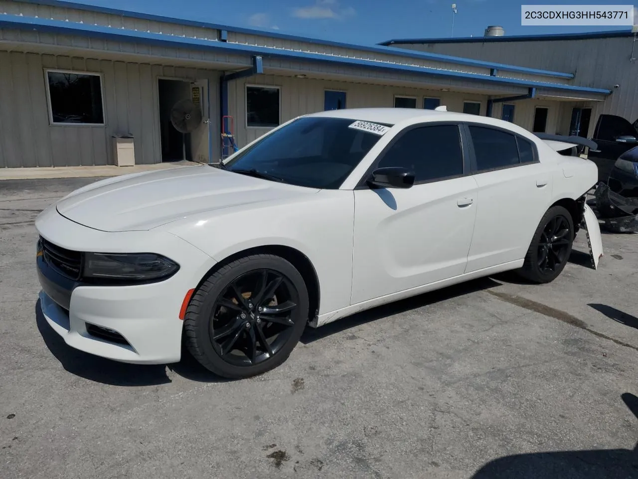 2017 Dodge Charger Sxt VIN: 2C3CDXHG3HH543771 Lot: 56926384