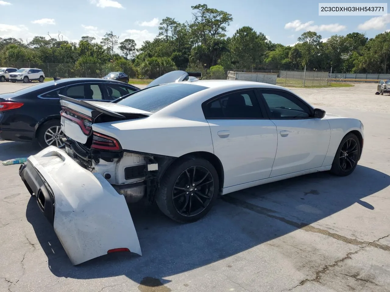 2C3CDXHG3HH543771 2017 Dodge Charger Sxt