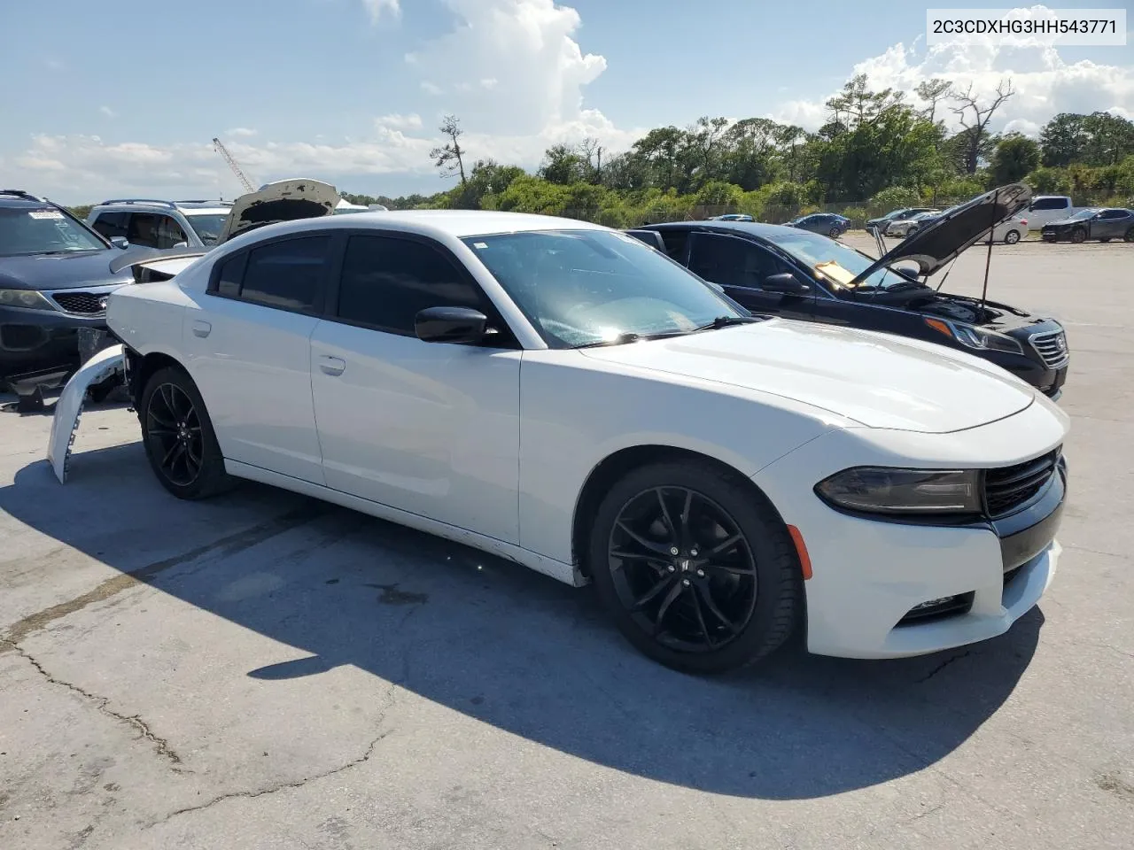 2017 Dodge Charger Sxt VIN: 2C3CDXHG3HH543771 Lot: 56926384