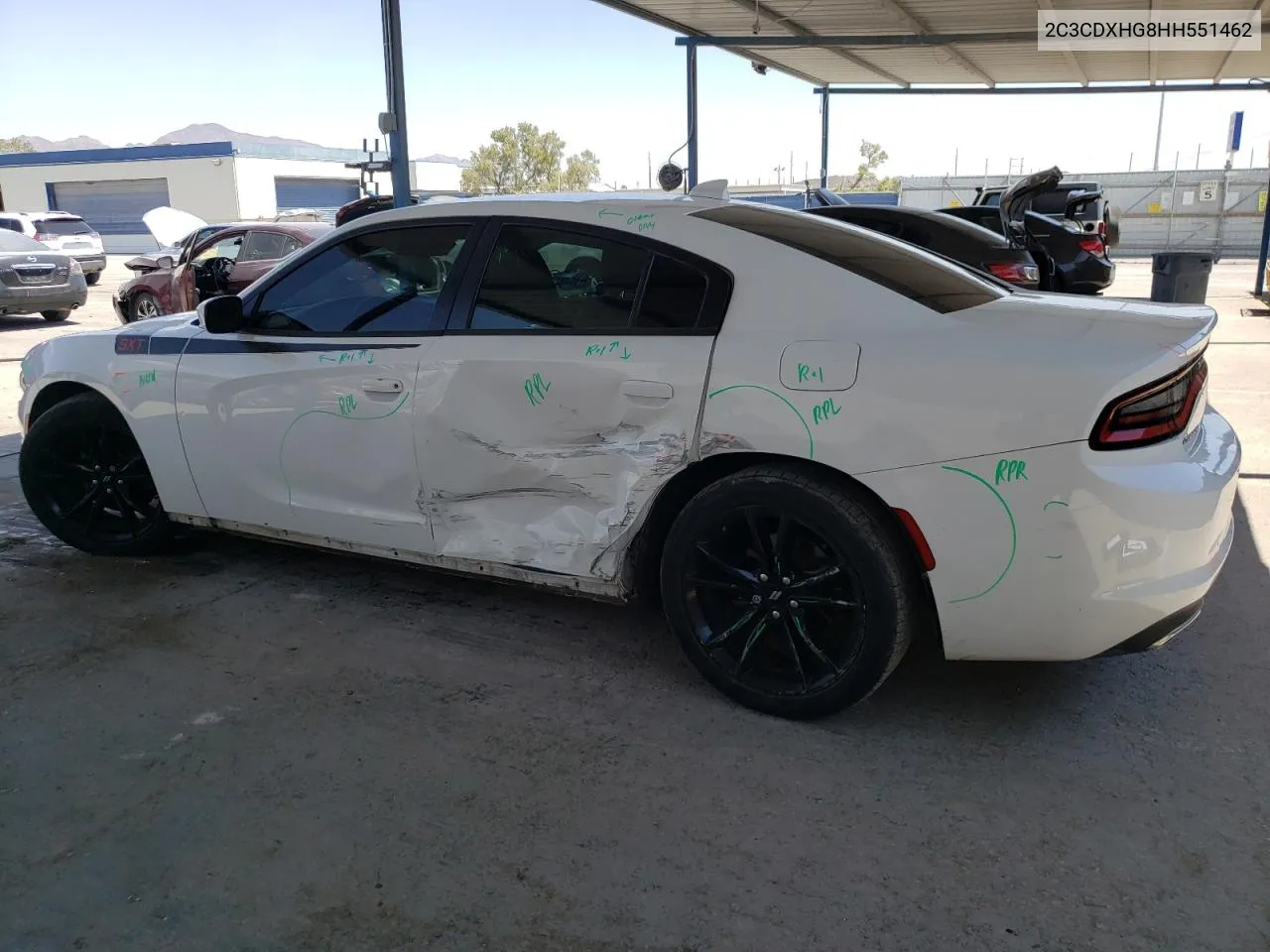 2C3CDXHG8HH551462 2017 Dodge Charger Sxt