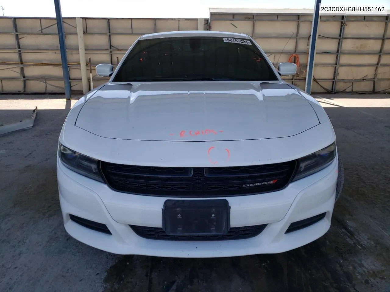 2C3CDXHG8HH551462 2017 Dodge Charger Sxt