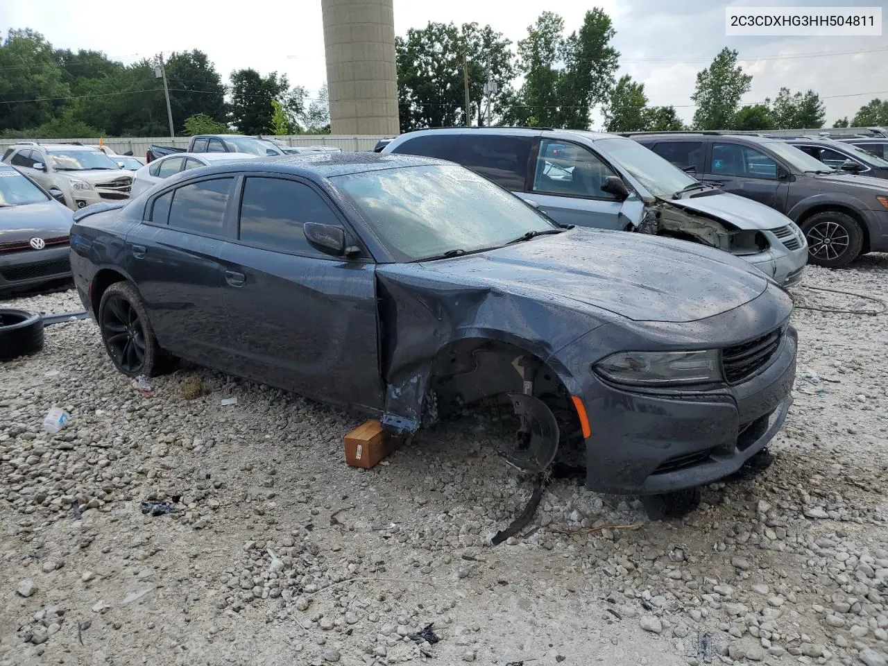 2017 Dodge Charger Sxt VIN: 2C3CDXHG3HH504811 Lot: 59632624