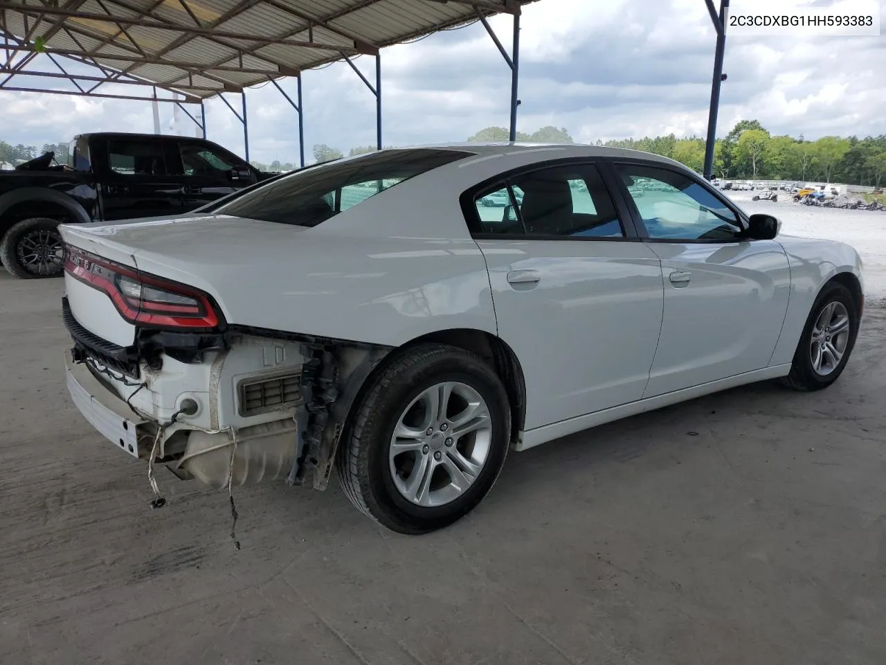 2017 Dodge Charger Se VIN: 2C3CDXBG1HH593383 Lot: 60358674