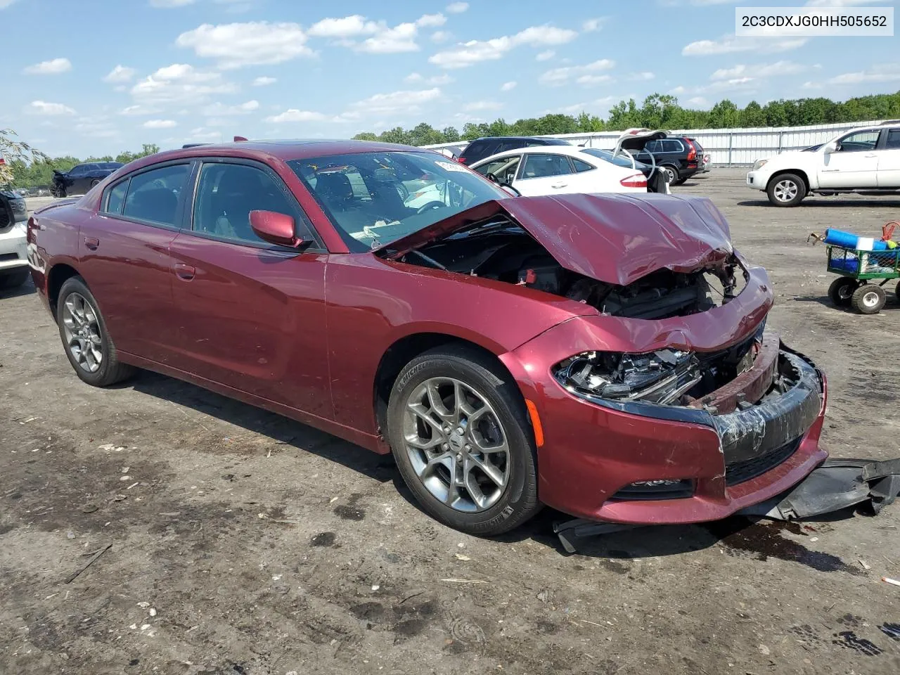 2017 Dodge Charger Sxt VIN: 2C3CDXJG0HH505652 Lot: 61458824